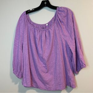 Boden Scoop neck Top Purple Size Large